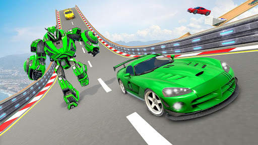 Robot Car Stunt Driving Games screenshot 2