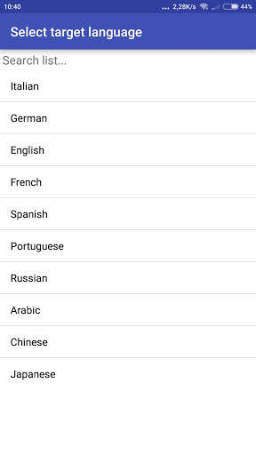 Global translator screenshot 2