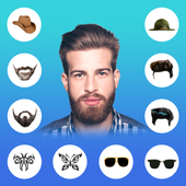 Man Hair Mustache Style أيقونة
