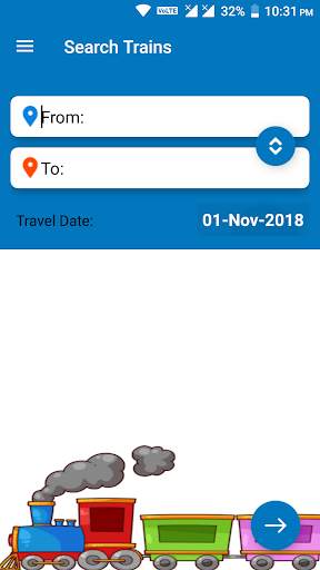 Railway Reservation System screenshot 1