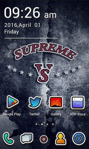 SUPREME GO Launcher Theme screenshot 2