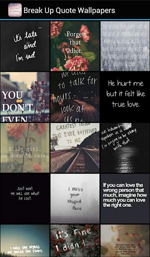 Break Up Quote Wallpapers screenshot 2