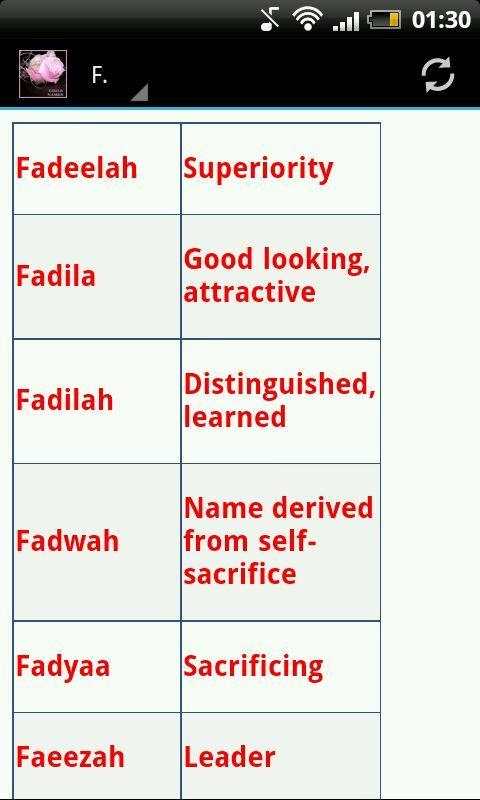 Islamic Girls Names + Meaning screenshot 2