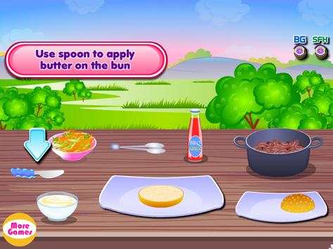 Pork burger cooking games screenshot 5