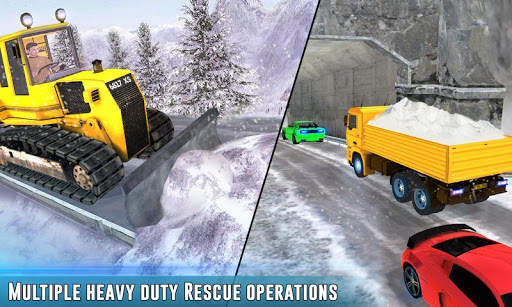 Snow Driving Rescue Plow Excavator Crane Operator screenshot 14
