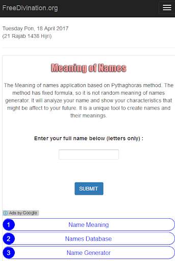 Meaning of Names & Divination screenshot 2