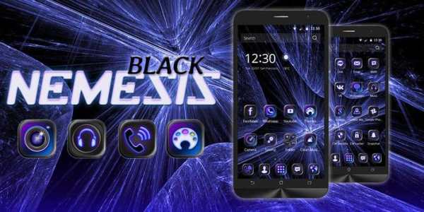High Tech Black & Purple Theme screenshot 5