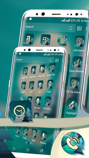 Moon Landscape Launcher Theme screenshot 2