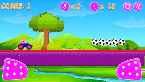 Pepa and Pig Racing - Kids Racing Game screenshot 1