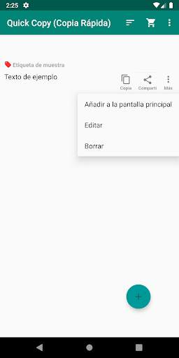 Copia Rápida: pegar / compartir texto e imágenes screenshot 5