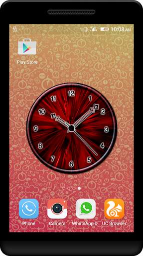 Red Clock Live Wallpaper screenshot 4