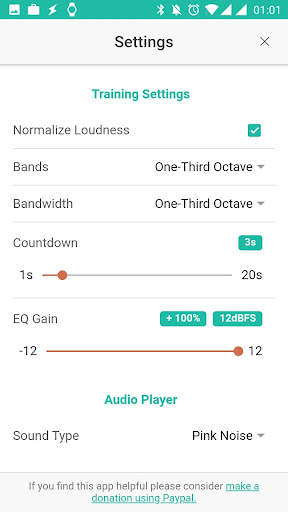 Audio Training EQ and Feedback screenshot 2