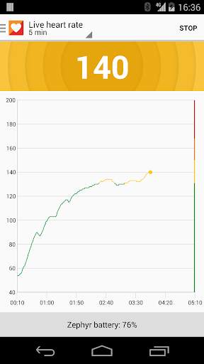 Zephyr HxM Heart Monitor screenshot 2