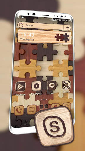 Wooden Jigsaw Puzzle Theme screenshot 1
