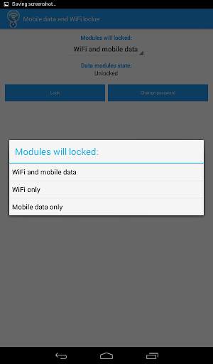 WiFi and cellular data locker screenshot 6