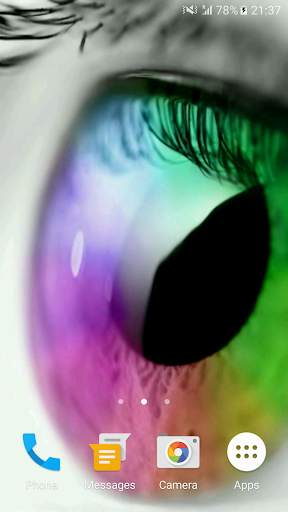 Rainbow Eye 3D Video Wallpaper screenshot 1