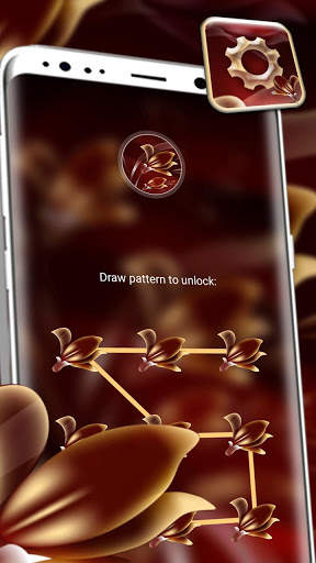 Red Floral Launcher Theme screenshot 4