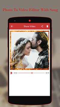 Photo To Video Editor With Song screenshot 4