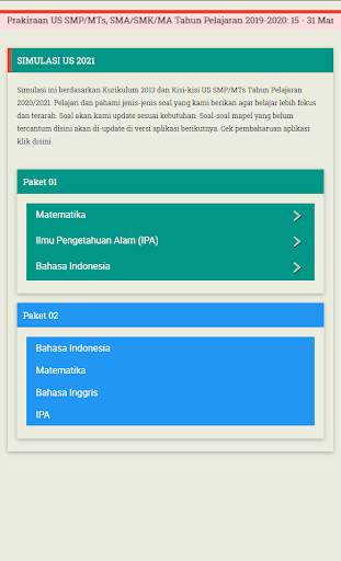 Soal Ujian Sekolah SMP/MTs 2021 скриншот 2