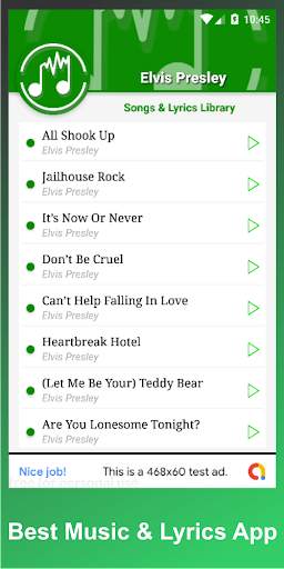 Elvis Presley Songs screenshot 1