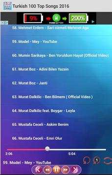 Turkish 100 Top Songs 2016 screenshot 4