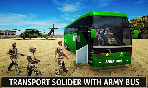 Military Bus Coach Driver: New Driving Simulator screenshot 2