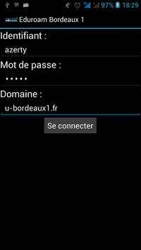 Eduroam Configuration screenshot 1