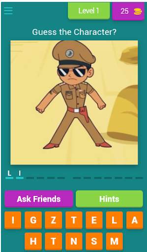 Little Singham Quiz Game screenshot 1