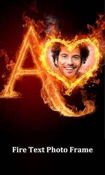 MY NAME TEXT FIRE PHOTO FRAME screenshot 2