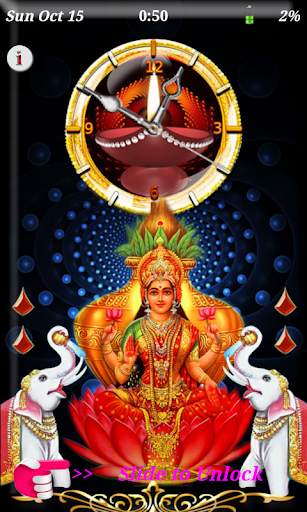 Mata Lakshmi Clock Lockscreen - Live Wallpaper screenshot 6