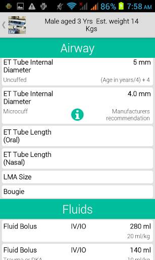 PICU Calculator Lite screenshot 3