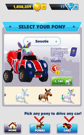 Pony Craft Unicorn Car Racing screenshot 4