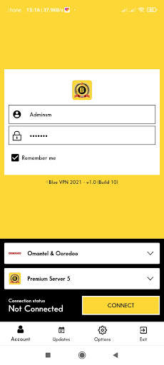 BLUE VPN screenshot 1