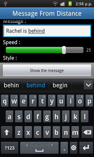 Message From Distance Lite screenshot 2