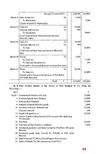 Account Class-11 Solutions (D K Goel) 2018 Part-1 screenshot 5