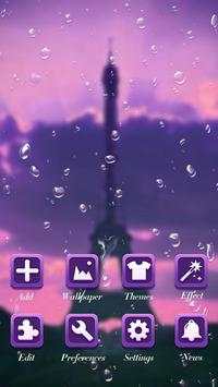 Raining Paris GO LauncherTheme 4 تصوير الشاشة