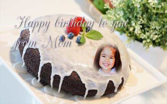 birthday cake photo frame name screenshot 2
