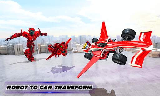 Flying Formula Car Robot Transform: Shooting Games screenshot 3