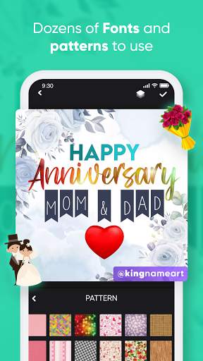 King Name Shadow Art Maker - 3D Name Art Wallpaper screenshot 2