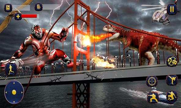 Wild Gorilla Transforming Robot: Dino Hunting Game screenshot 1