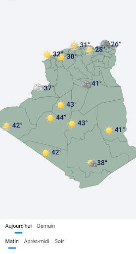 Meteo Algerie ONM 5 تصوير الشاشة