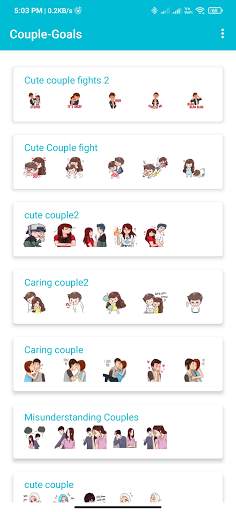 Couple-Goals : Couples whatsapp Stickers screenshot 5