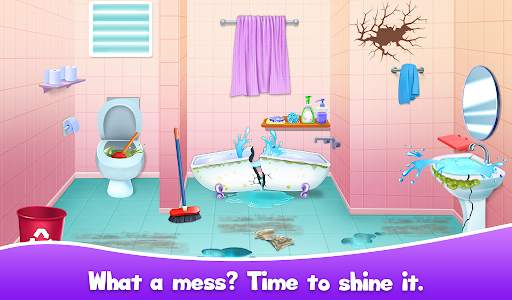 Big Home Cleanup Cleaning Game screenshot 1