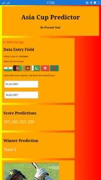 Asia Cup Predictor (Cricket) screenshot 3