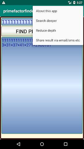 Prime Factor Finder скриншот 3