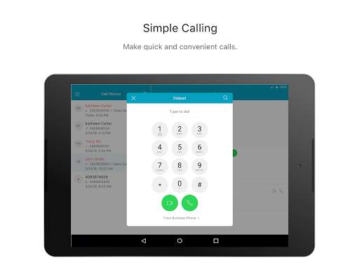 Webex Calling screenshot 1