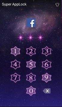 Applock Theme Galaxy screenshot 3
