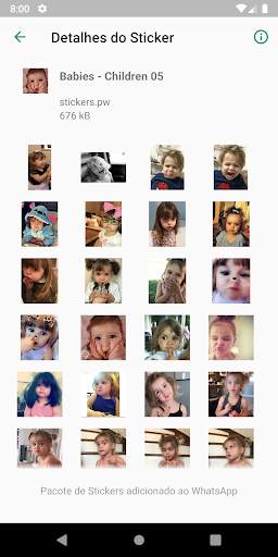 Stickers: Babies Children Cute screenshot 6