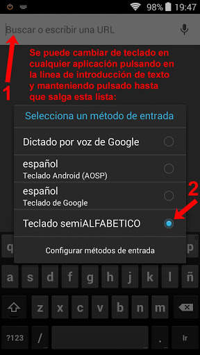 Teclado Semi ALFABÉTICO Rápido. Velocidad fácil ya screenshot 5
