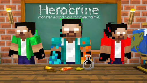 Mod Herobrine Monster School screenshot 1